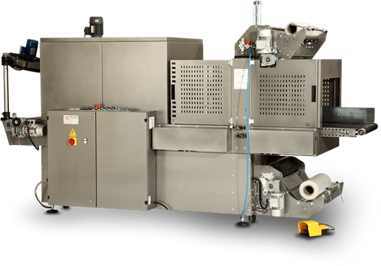 MS70AL Sleeve Wrapping and Bundling Machine with Double Motorised Belt and Tunnel
