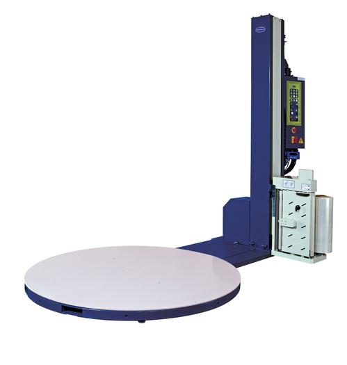 Optimax® Power Pre-stretch Pallet Wrapping Turntable with Weigh Scales and Soft Wrapping Feature